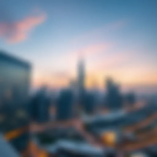 Majestic Skyline of مجمع زايد مزهر Stunning skyline view of مجمع زايد مزهر showcasing modern architecture